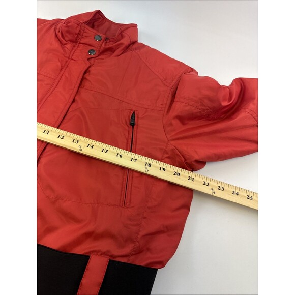 Lauren Active Ralph Lauren Red Ski Coat Zip Belted Jacket Snap Vintage Womens XL - Picture 10 of 16